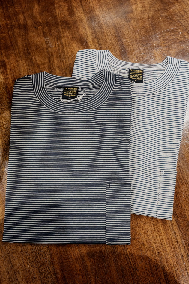 最近の買い物vol.174＜*A VONTADE（アボンタージ）＞無地見えする大人のためのミニボーダーＴ