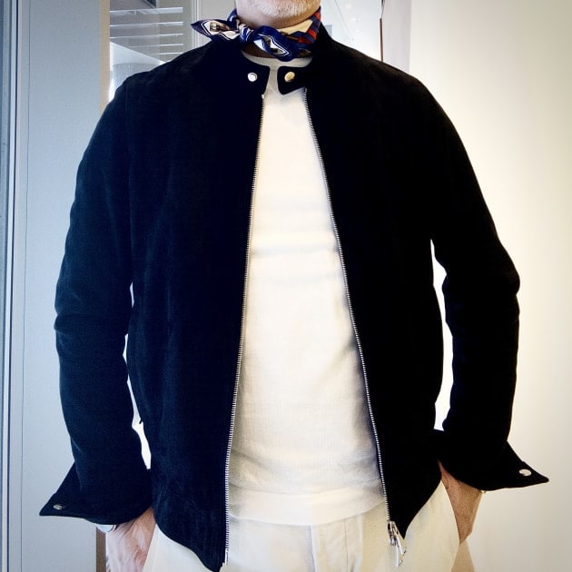 EMMETI『JURI』ネイビースエード。