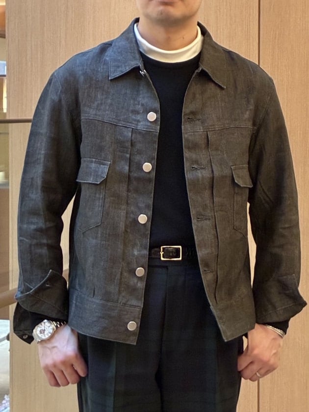 〈Jeanik〉Gジャン型なのに上品。大人が選ぶべき別注のリネンジャケットを。