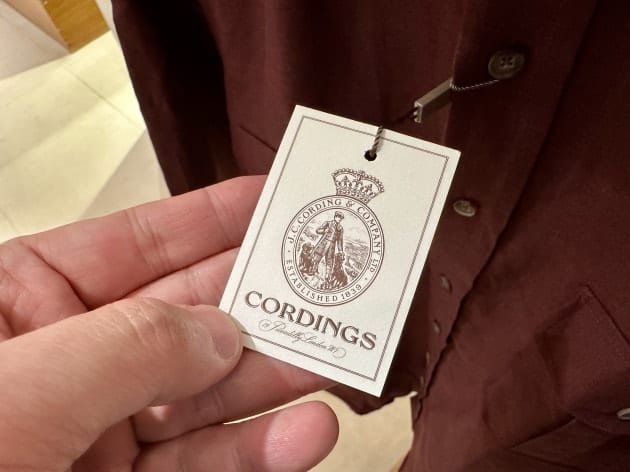 ＜CORDINGS（コーディングス）＞この厚手のリネンが最高ですよーな1枚