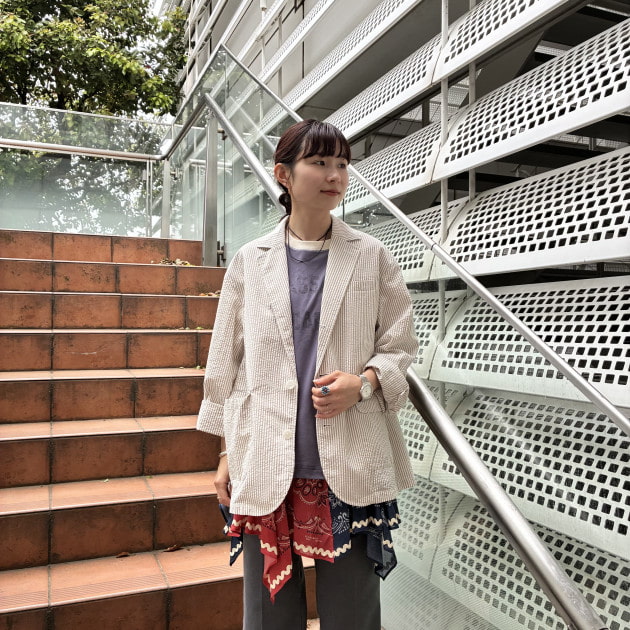 今ほしい！、春ジャケット♡〈BEAMS BOY〉シアサッカージャケット