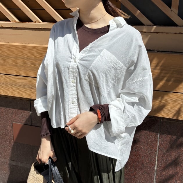 最終値下げ【美品】dosa カディコットン　シャツ　サイズ1 お出かけに最適】〈Demi-Luxe BEAMS〉のカディシャツで作る、大人の