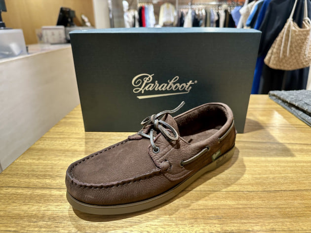 BEAMES 別注パラブーツ　ブラウンレザーデッキシューズ PARABOOT（パラブーツ）＞個人的にもオススメなデッキシューズ