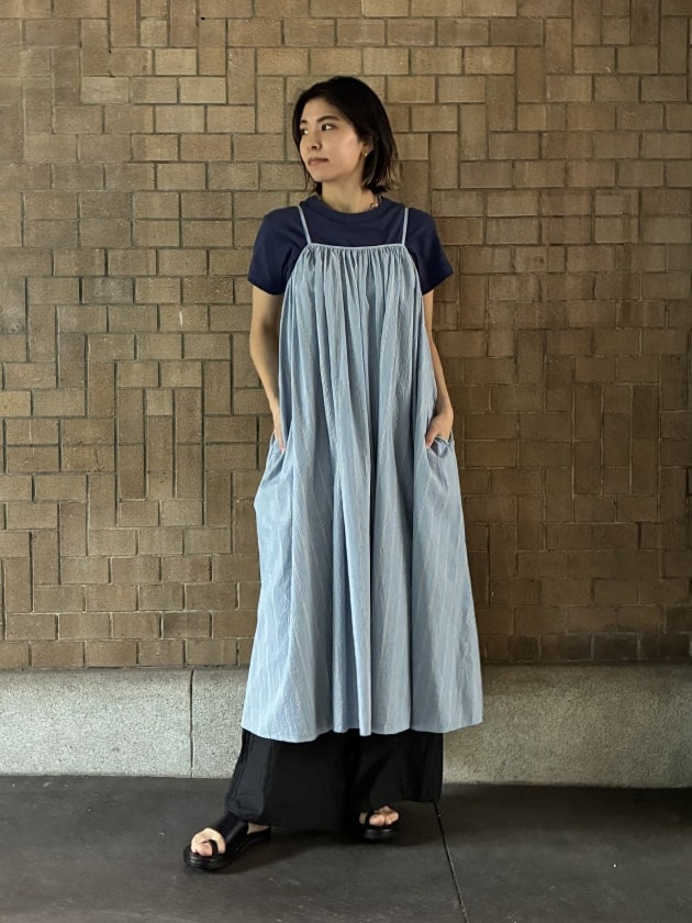 Pilgrim Surf+Supply ピルグリム サーフ+サプライ 22AW 日本製 コットンフランネル ノースリーブロングドレス 37-26-0230-594 1 ナチュラル BEAMS ワンピース トップス【中古】【Pilgrim Surf+Supply】 Pilgrim Surf+Supply ピルグリム サーフ+サプライ 22AW 日本製