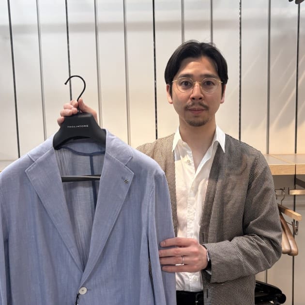 タリアトーレ ジャケット コットンリネン デニム調 銀ボタン ブレザー TAGLIATORE（タリアトーレ）＞爽やか笹井｜小林 俊｜BEAMS