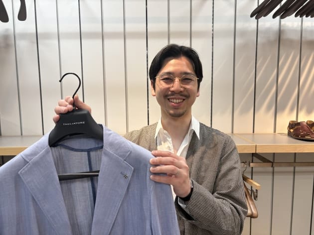 タリアトーレ ジャケット コットンリネン デニム調 銀ボタン ブレザー TAGLIATORE（タリアトーレ）＞爽やか笹井｜小林 俊｜BEAMS