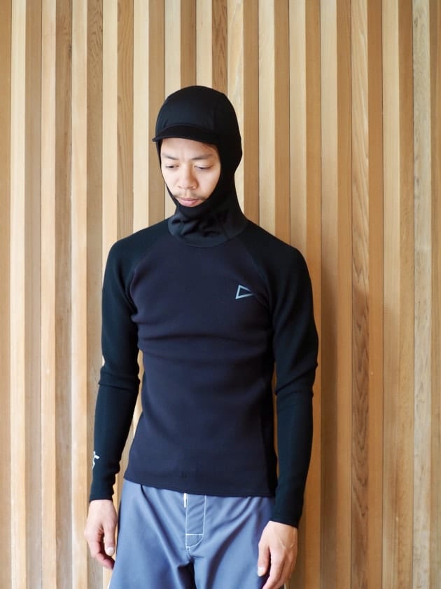 RASH WET SUITS CO . 1mm Hoodie Topper ”Drain Material”｜ピルグリム