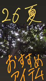26SUMMERー！おすすめアイテム！