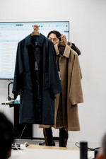 BEAMS F（ビームスF）PIACENZA FABRIC カシミヤ ラグランスリーブ バル