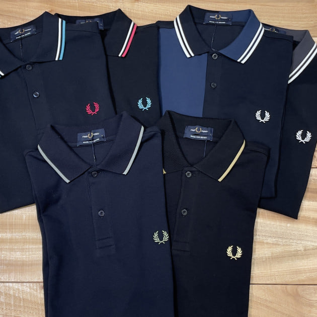 FRED PERRY BEAMS別注 FRED PERRY × BEAMS / 別注ピケロングスリーブポロシャツ 美品 FRED トップス