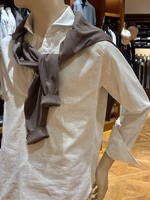 BEAMS F（ビームスF）ORIAN / リネンコットン プルオーバー シャツ