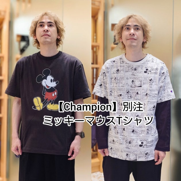 【Champion】別注ミッキーマウスTシャツ