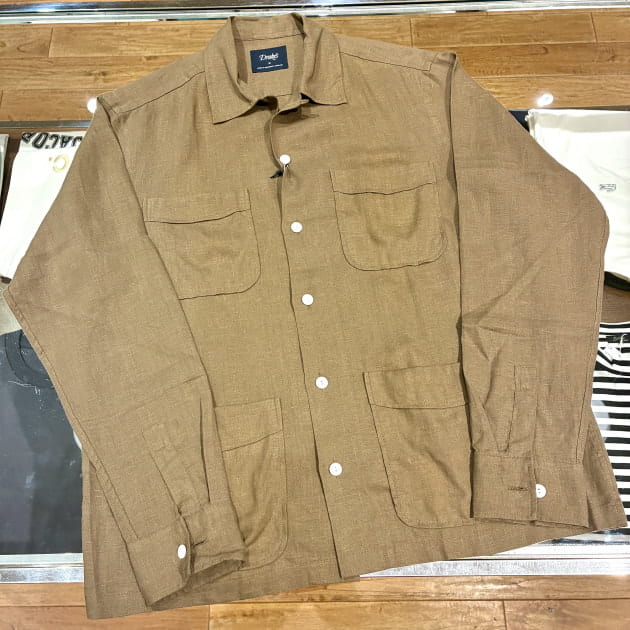 Drake’s ドレイクス　リネンシャツジャケット　Mサイズ　試着のみ リネン◯】＜Drake's＞のシャツジャケット｜ビームス 立川｜BEAMS
