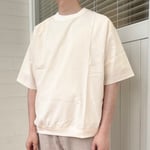 Tシャツ1枚だと少し物足りない。でも暑さは我慢したくない。