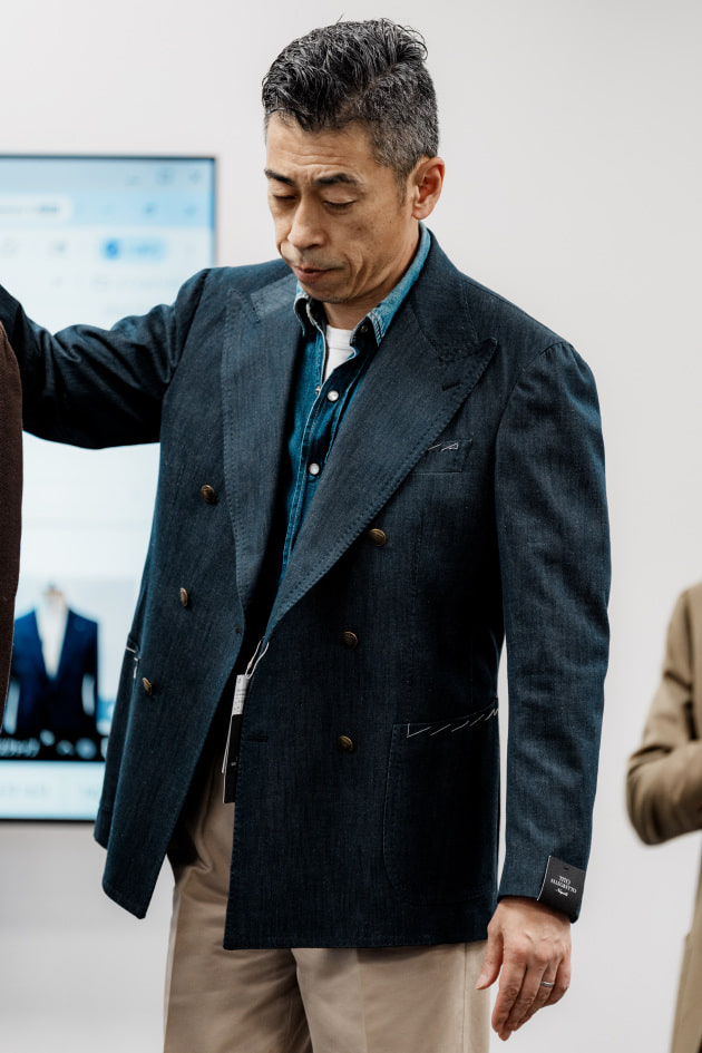 2026年秋冬予約商品紹介＞ナポリの技が光る、別注デニムスーツ＜TITO