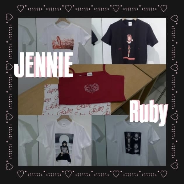 BLACKPINK♥︎JENNIE】『Ruby』コレクションが登場！Tシャツ
