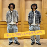 お買い得〈チェック柄ショート丈シャツ〉入荷♫