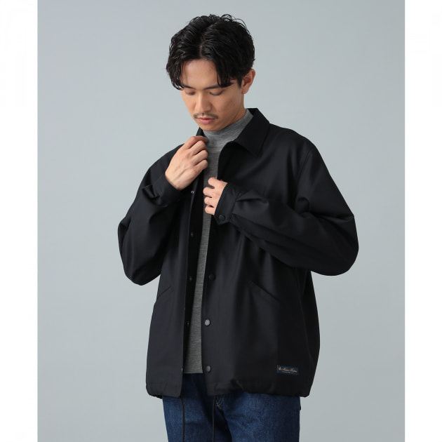 BEAMS コーチジャケット ブラックが映える。〈Brooks Brothers〉別注コーチジャケット｜BEAMS F