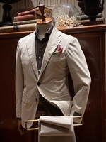 ＜LORO PIANA FABRICK（ロロアピアーナファブリック）＞RING JACKT ウールコットンスーツ
