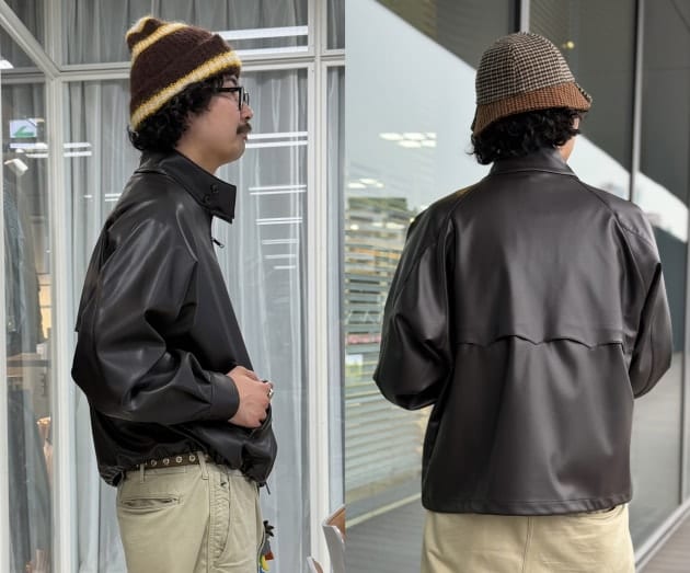 BARACUTA G4】大人の色気を纏う。BEAMS F別注フェイクレザーブルゾンが