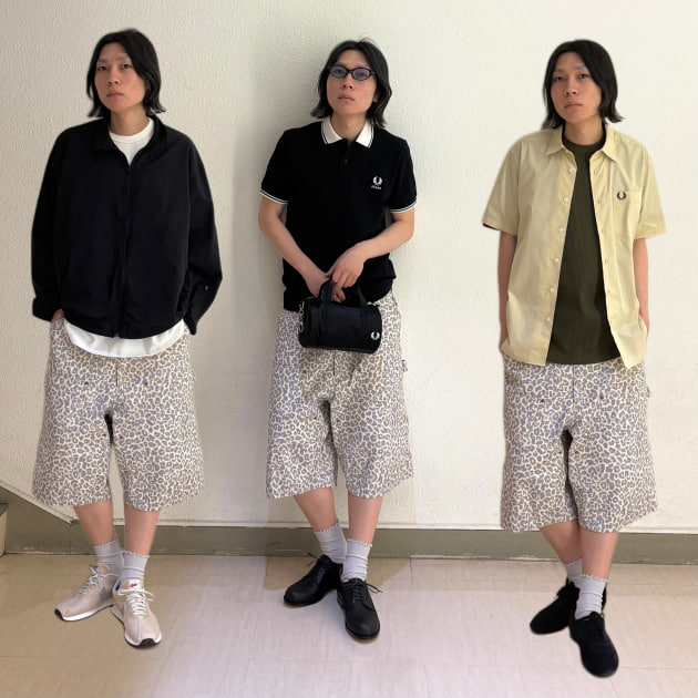 万能】今年はBEAMSのレオパードショーツ。3日間着回してみた。｜あいる