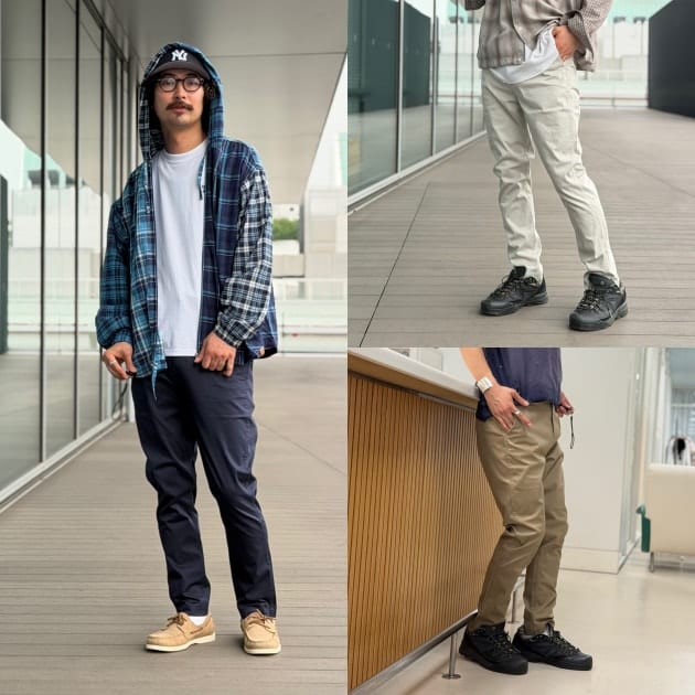 夏でも涼しい。】BEAMS(ビームス)人気ストレッチテーパードパンツの