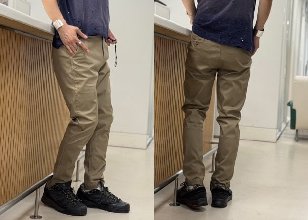 夏でも涼しい。】BEAMS(ビームス)人気ストレッチテーパードパンツの