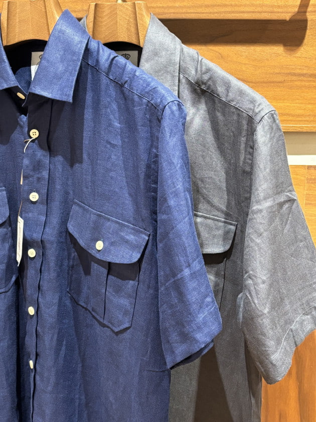 MORE SALE】＜CORDINGS（コーディングス）＞リネン半袖シャツ