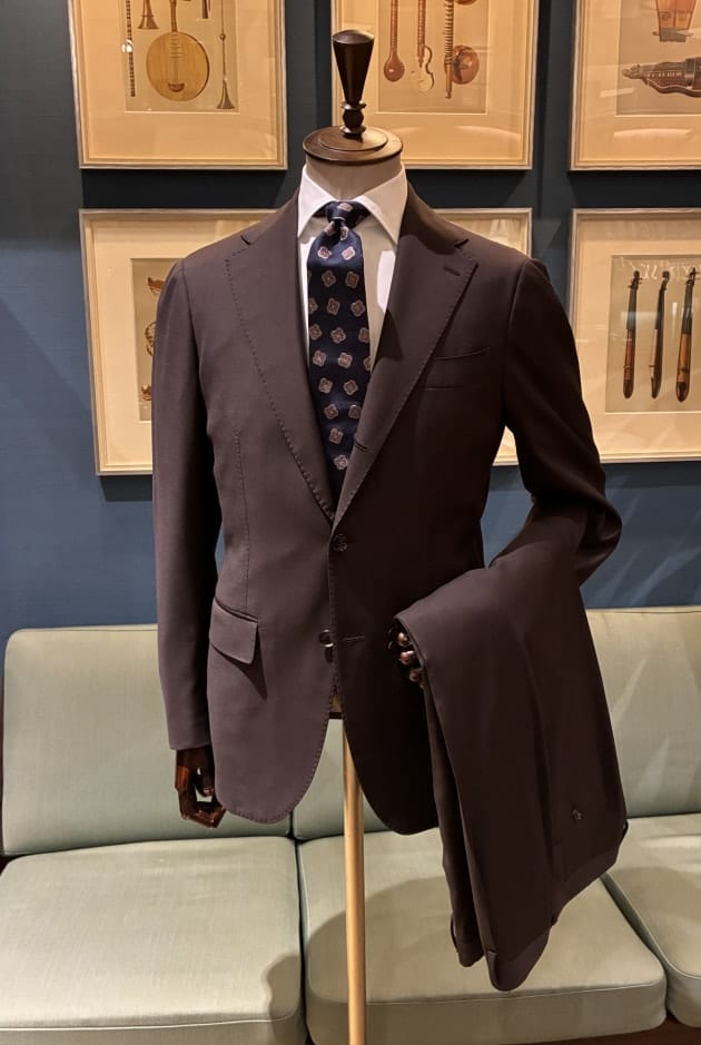 beams f ブラウン　スーツ　46 総裏 brilla コットンウール 新入荷〈Brilla per il gusto〉オリジナル スーツのご紹介です