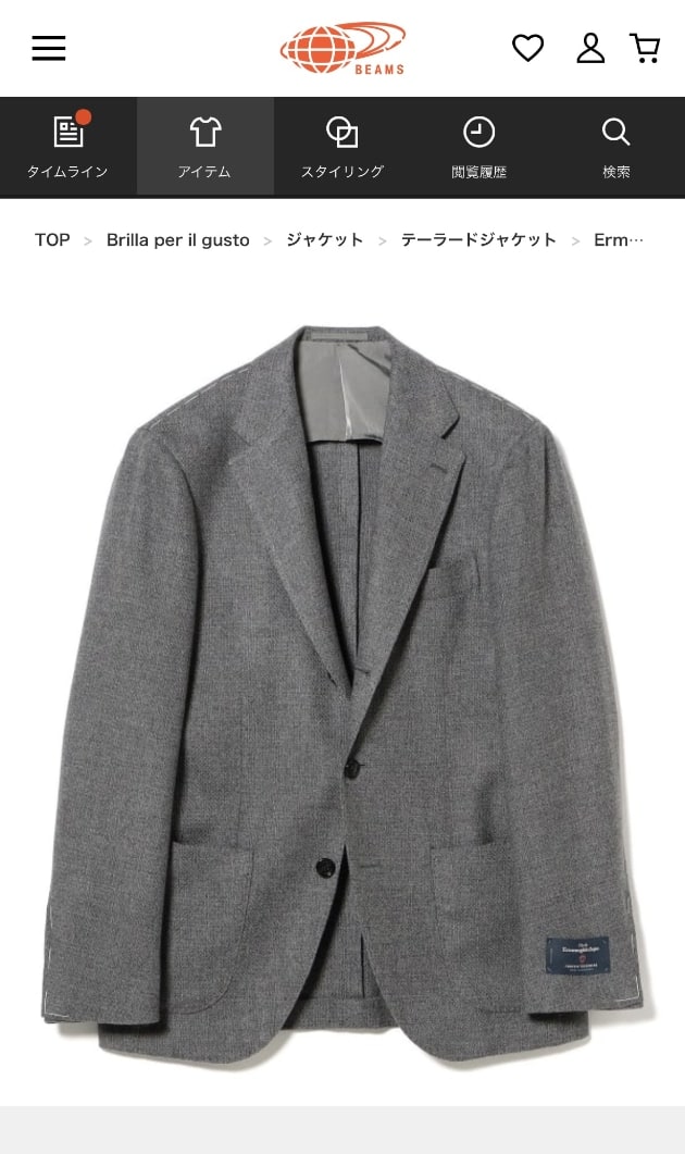 新入荷】＜Brilla per il gusto＞NAVYホップサックジャケット