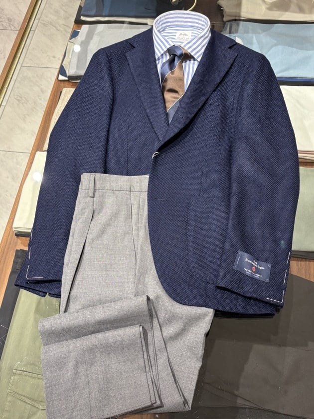 新入荷】＜Brilla per il gusto＞NAVYホップサックジャケット