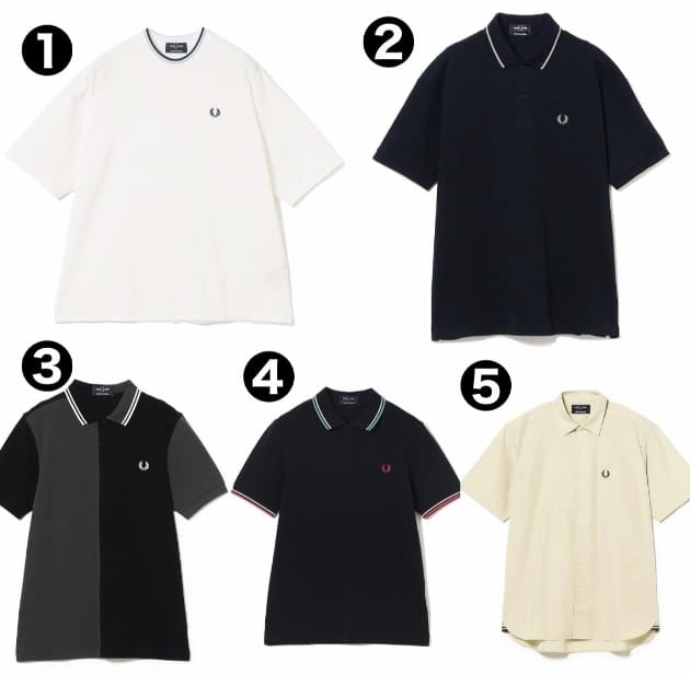 セールで狙うなら今!!】FRED PERRY別注5型を徹底比較｜Tシャツ