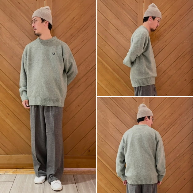 【サイズレビューあり】定番人気のフラッフィーニットが今年も登場！【別注】FRED PERRY（フレッドペリー）｜