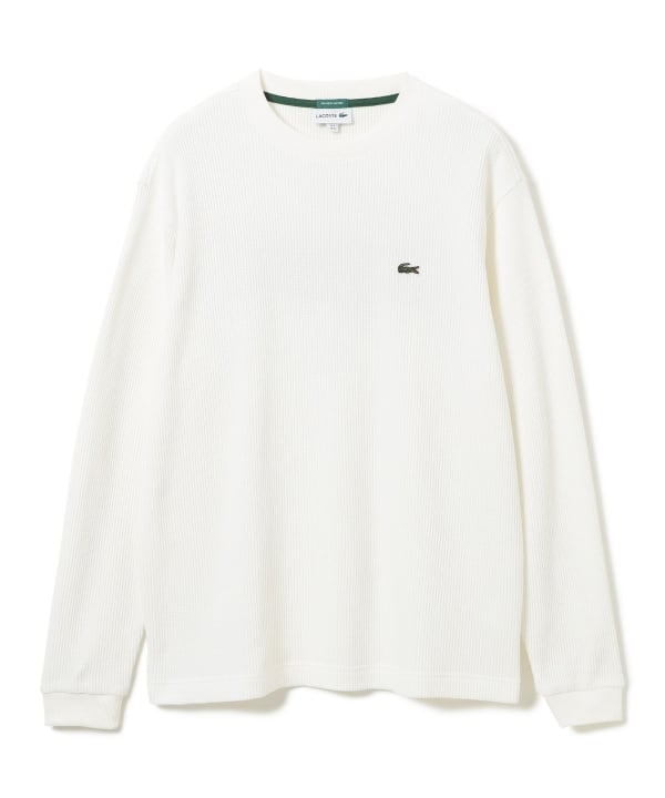 別注　ビームスコラボ　LACOSTE ホワイト Tシャツ　XL LACOSTE(ラコステ)】×【BEAMS(ビームス)】〜大人気デザインのサーマルT