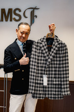 新宿最後の師匠別注！！＜ALFONSO SIRICA（アルフォンソ シリカ）＞モダンシックなモノトーンチェックジャケット