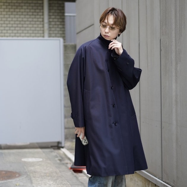 定価12万 希少品 新品　INTERIM インテリム バルマカーンコート 極上の大人服】〈KAPTAIN SUNSHINE〉名作＆〈REMI RELIEF〉別注バルマ