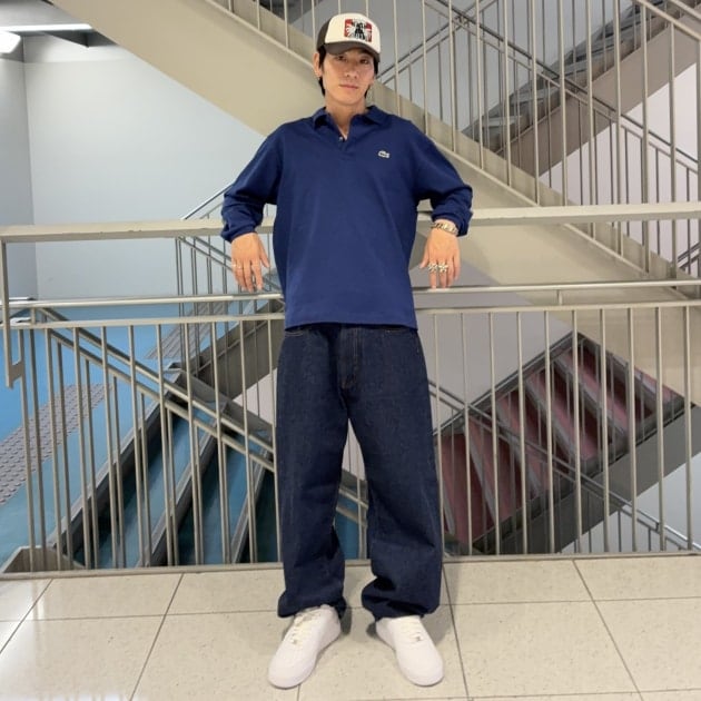 別注LACOSTE】ロングスリーブポロをストリートに着こなす ルーズな