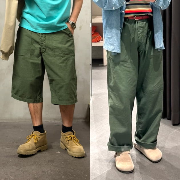 orslow オアスロウ　ファティーグパンツ　サイズ2 ビームス　ビショップ 再販決定】orSlowの名作をワイドに再構築。BEAMS別注ファティーグ