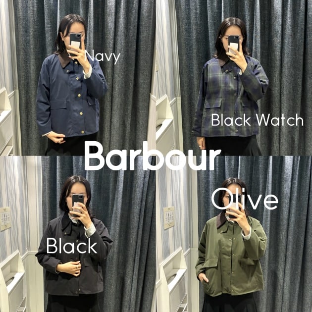 Barbour別注、色比較！