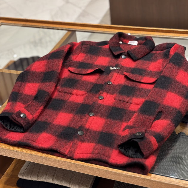 本日限定価格ギローバー × ビームス 24AWブロックチェックブルゾン GUY ROVER × BEAMS】別注ウールシャツブルゾン｜ブロックチェックなど3