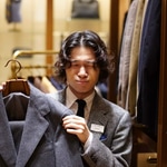 BEAMS F（ビームスF）HANDMADE ウール グレーフランネル スーツ