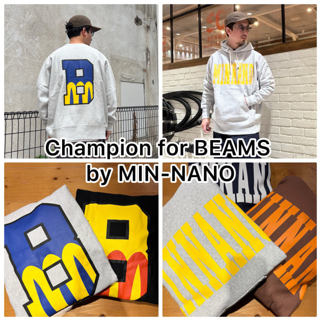 遊び心のあるグラフィックが魅力！Champion for BEAMS by MIN-NANO