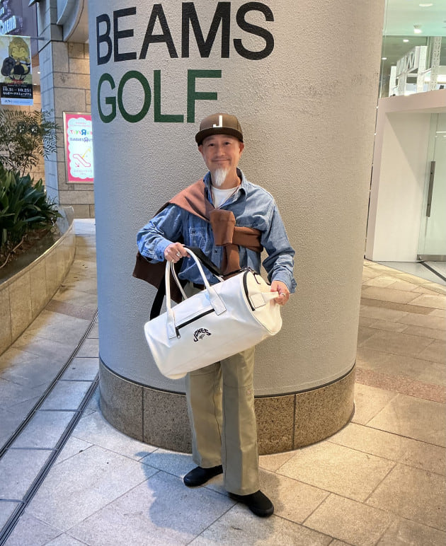 JONES BEAMS GOLF別注 トリカラー トートバッグ ダッフル 美品 別注】JONES ダッフルバッグ｜ビームス ゴルフ なんばパークス店｜BEAMS