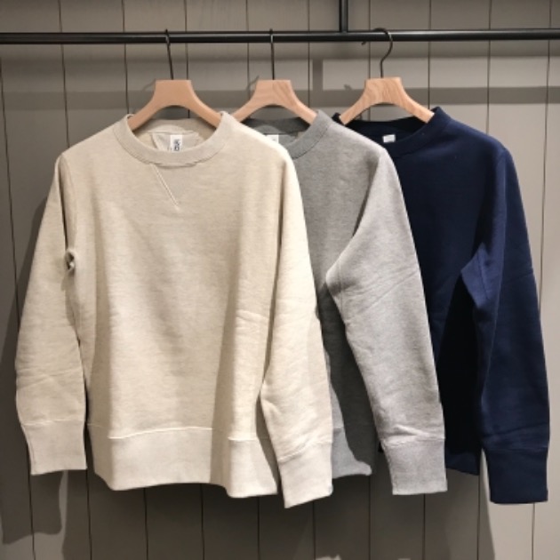 LOOPWHEELER × BEAMS PLUS /クルーネック スウェット