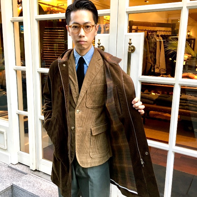 春秋＞PORTER×BEAMS ショップコート-