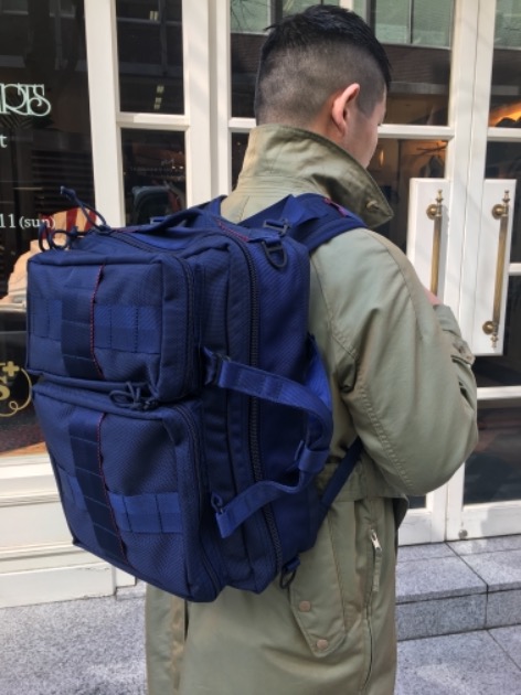 BRIEFING × BEAMS PLUS / 別注 3WAY BAG NAVY-