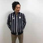あったかストライプブルゾン