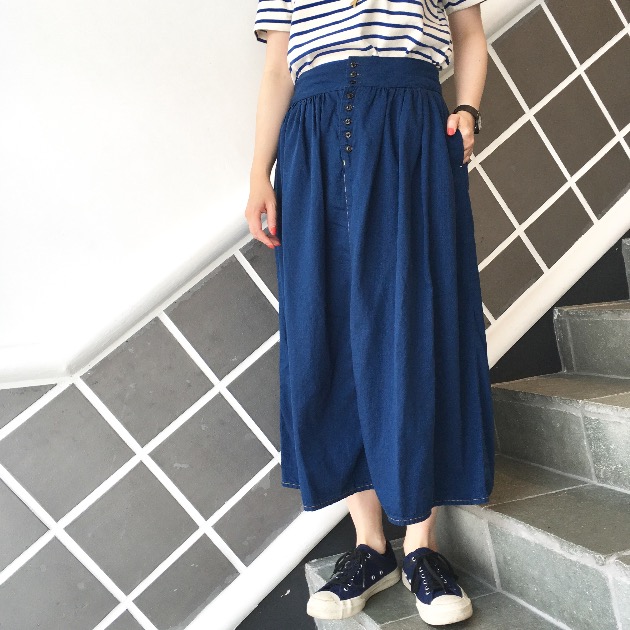 orslow×fennica “Indigo Pueblo Skirt”｜BEAMS JAPAN（ビームス ...