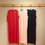 〈ATON(エイトン)〉ノースリーブドレス