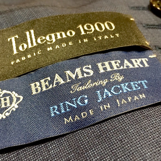 新品 BEAMS RING JACKET トレーニョ ウール スーツ 44よろしくお願い